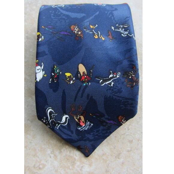 Vintage 90s Looney Tunes Novelty Print Necktie - Picture 1 of 4